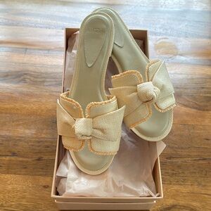 NEW Alexandre Birman Maxi Clarita Raffia Flat Pearl × 1
39 / Pearl / Raffia